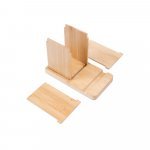 ERWIN. Set de birou cu suport pentru telefon mobil și pahar - Natural