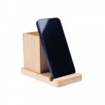 ERWIN. Set de birou cu suport pentru telefon mobil și pahar - Natural