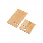 GALEN. Бамбукова поставка за мобилен телефон, разглобяема на две части - естествен