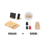HABER. Suporte para telem&oacute;vel em bambu