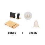 HABER. Suporte para telem&oacute;vel em bambu