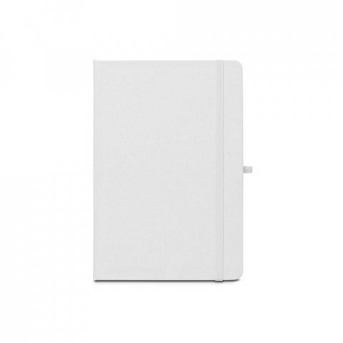 ANNE SUB. Caiet A5 din poliester reciclat (100% rPET) 300D, ideal pentru personalizarea prin sublimare - Alb