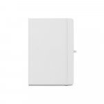 ANNE SUB. Caiet A5 din poliester reciclat (100% rPET) 300D, ideal pentru personalizarea prin sublimare - Alb