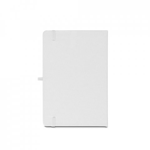 ANNE SUB. Caiet A5 din poliester reciclat (100% rPET) 300D, ideal pentru personalizarea prin sublimare - Alb