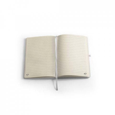 ANNE SUB. Caiet A5 din poliester reciclat (100% rPET) 300D, ideal pentru personalizarea prin sublimare - Alb