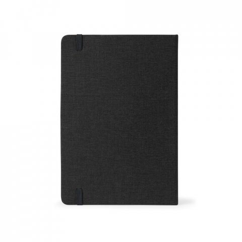 HOMERO. Sett best&aring;ende av en hardcover A5 notisblokk og en bambuskulepenn - Svart