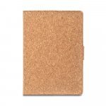 FIELDING. A5-map van kurk en gerecycled polyester (100% rPET) met uitneembaar notitieblok - Naturel