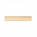WESLEY 15. Rigla din lemn de pin cu scală de 15 cm - Natural deschis