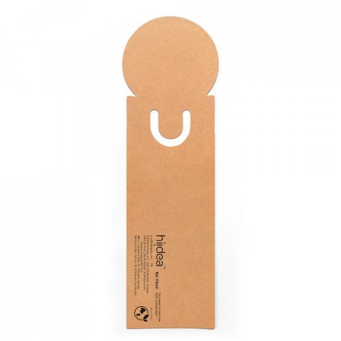 SAWYER. Set de birou 3 &icirc;n 1, fabricat din h&acirc;rtie 100% reciclată, cu v&acirc;rf rotund și print negru pe toată suprafața - Natural