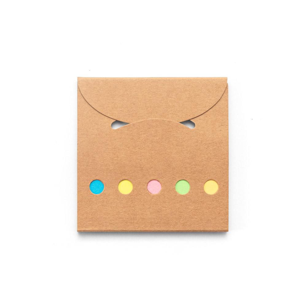 AINSLEY. Set da ufficio 2 in 1, realizzato con carta riciclata al 100%, con 6 blocchi note adesivi