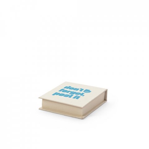 KAIRON. 2-i-1-kontorsset, tillverkat av 100 % &aring;tervunnet papper, med 6 sj&auml;lvh&auml;ftande anteckningsblock - Vit