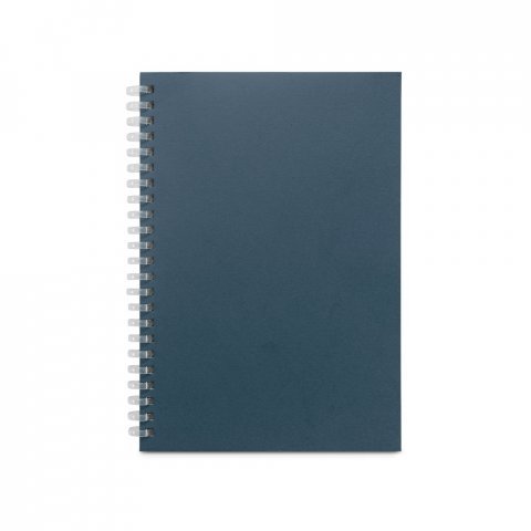 SCHILLER. Blocco note A5 con copertina flessibile,
realizzato con carta riciclata al 100% - Blu
