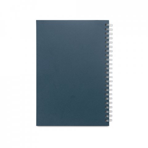 SCHILLER. Blocco note A5 con copertina flessibile,
realizzato con carta riciclata al 100% - Blu