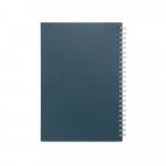 SCHILLER. Blocco note A5 con copertina flessibile,
realizzato con carta riciclata al 100% - Blu