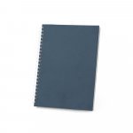 SCHILLER. Blocco note A5 con copertina flessibile,
realizzato con carta riciclata al 100% - Blu
