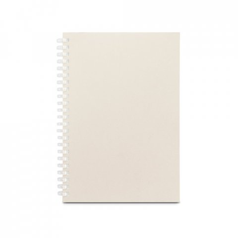 SCHILLER. Blocco note A5 con copertina flessibile,
realizzato con carta riciclata al 100% - Grigio chiaro