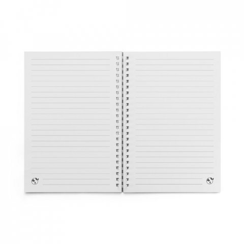 SCHILLER. Blocco note A5 con copertina flessibile,
realizzato con carta riciclata al 100%