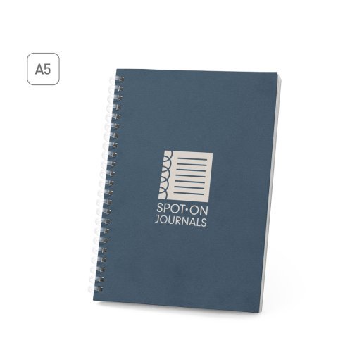 SCHILLER. Blocnotes A5 cu copertă flexibilă, fabricat din h&acirc;rtie 100% reciclată