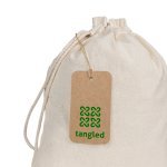 LABEL RECTANGULAR. Etikett tillverkad av 100 % &aring;tervunnet papper (700 g/m&sup2;) i rektangul&auml;r form - Naturf&auml;rg