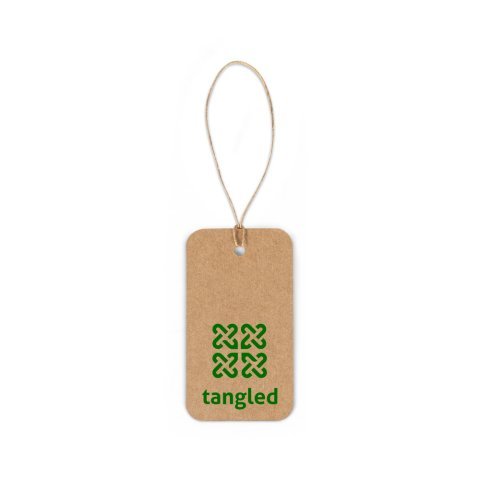 LABEL RECTANGULAR. Etikett tillverkad av 100 % &aring;tervunnet papper (700 g/m&sup2;) i rektangul&auml;r form - Naturf&auml;rg