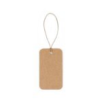 LABEL RECTANGULAR. Etikett tillverkad av 100 % &aring;tervunnet papper (700 g/m&sup2;) i rektangul&auml;r form - Naturf&auml;rg