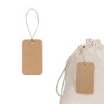 LABEL RECTANGULAR. Etikett tillverkad av 100 % &aring;tervunnet papper (700 g/m&sup2;) i rektangul&auml;r form
