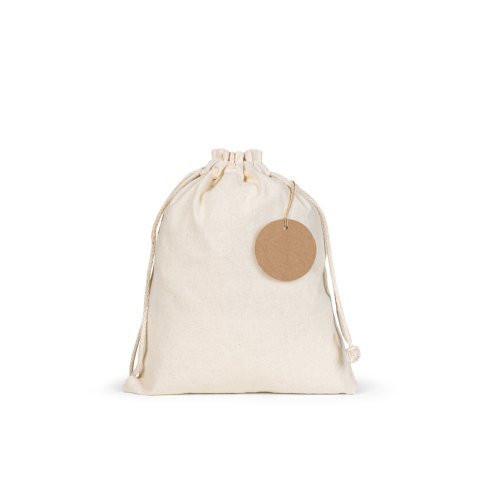 LABEL ROUND. Rund etiket lavet af 100% genbrugspapir (700 g/m&sup2;) - Naturlig