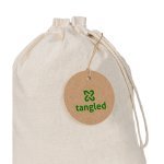 LABEL ROUND. Rund etiket lavet af 100% genbrugspapir (700 g/m&sup2;) - Naturlig