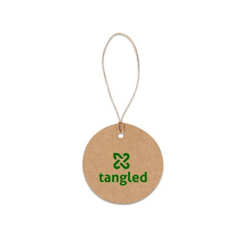 LABEL ROUND. Rund etiket lavet af 100% genbrugspapir (700 g/m&sup2;) - Naturlig