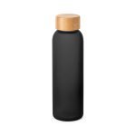 SCLIAR. Set bestaande uit 1 balpen, 1 notitieblok en 1 fles, gemaakt van gerecycled PET, gerecycled aluminium en bamboe - Zwart