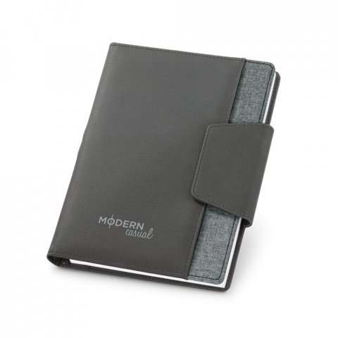 RUSSEL. Mapa cu notepad A5 cu pagini simple - Gri