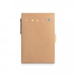 COOPER. Carnet de notes adh&eacute;sif, 6 types de feuilles autocollantes - Naturel