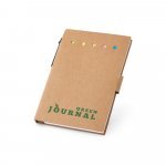 COOPER. Carnet de notes adh&eacute;sif, 6 types de feuilles autocollantes - Naturel