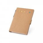 COOPER. Carnet de notes adh&eacute;sif, 6 types de feuilles autocollantes - Naturel