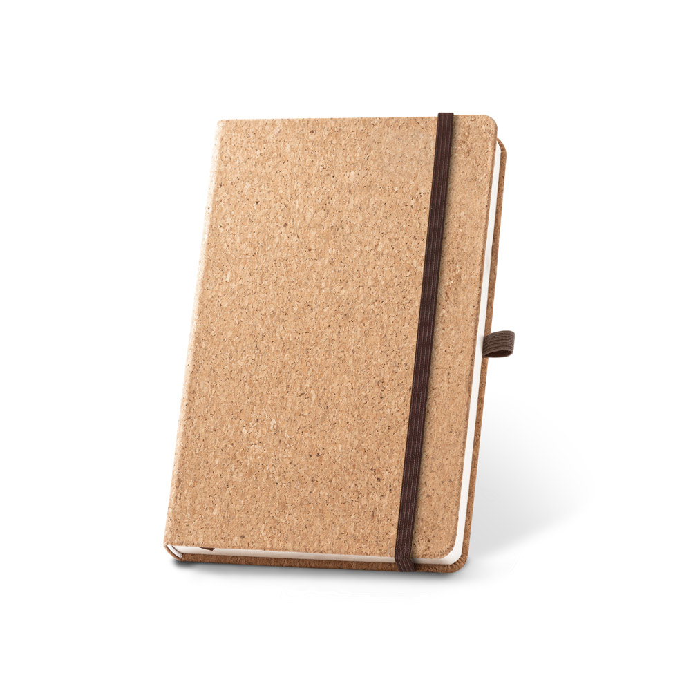 HAWKINS A5. Block notes A5 in sughero con pagine lisce