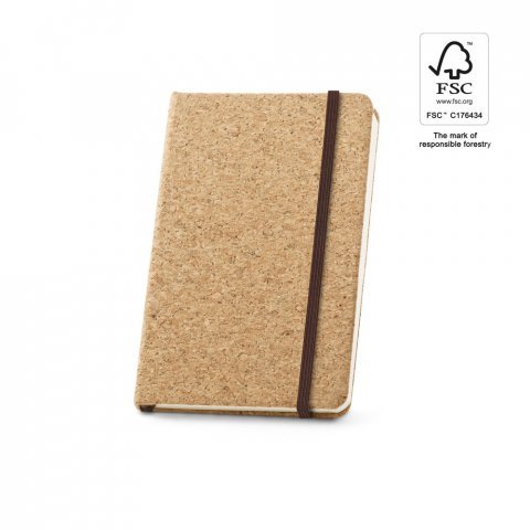 HAWKINS. Caiet de buzunar din plută cu 160 de pagini simple