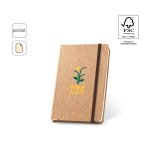 HAWKINS. Caiet de buzunar din plută cu 160 de pagini simple