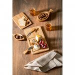 WOODS. Plateau de formage avec 2 ustensiles en bambou e acier inoxydable