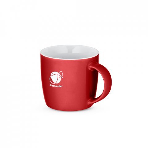 COMANDER. Keramička &scaron;olja sa sjajnom zavr&scaron;nom obradom, 370 ml - Crvena