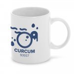 CURCUM. Kubek ceramiczny 350 mL - Biały