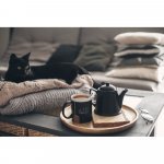 CHALKIE. Cana ceramica 360 mL