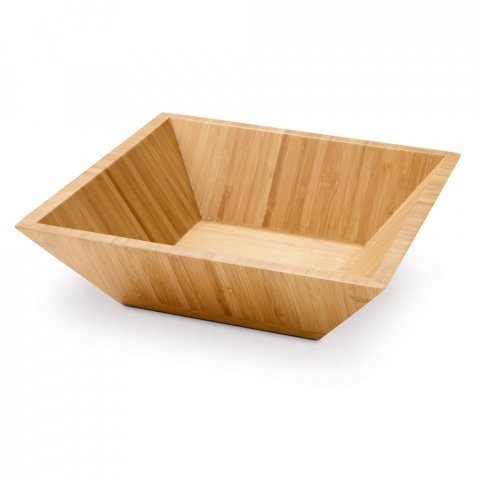 PEPPER. Square bamboo salad bowl - Natural