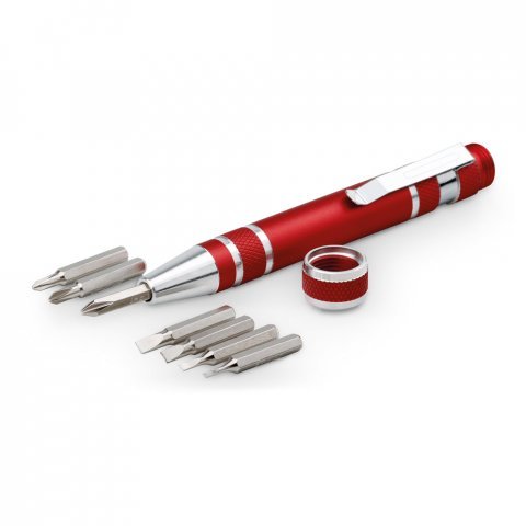 TOOLPEN. Pen shaped screwdriver set - Red
