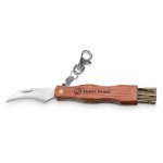GUNTER. Pocket knife in stainless steel and wood - Natural