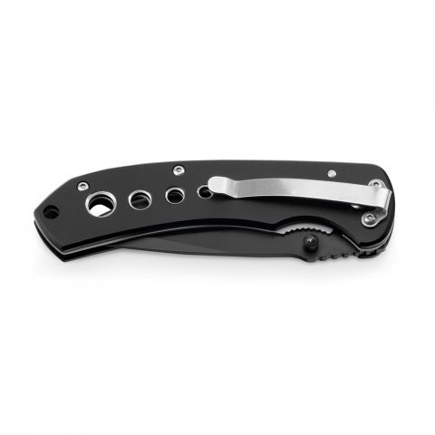 NINJA. Джобно ножче от неръждаема стомана и метал - черно