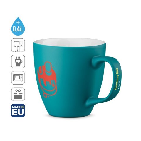 PANTHONY MAT. Caneca em porcelana com hidroglaze 450 mL