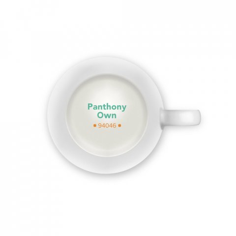 PANTHONY OWN. Mug en porcelaine 450 mL - Blanc