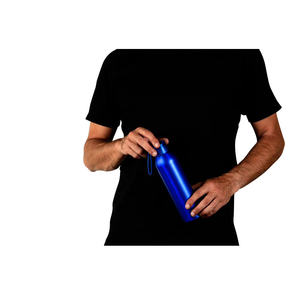 RIO. Borraccia in alluminio riciclato (100% rAL) con tappo in PP 660 mL