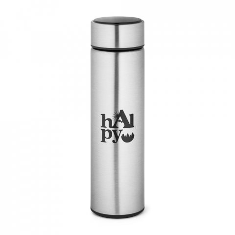 ROSSI. Вакуумно изолирана термос бутилка 470 мл - Сатенено сребро