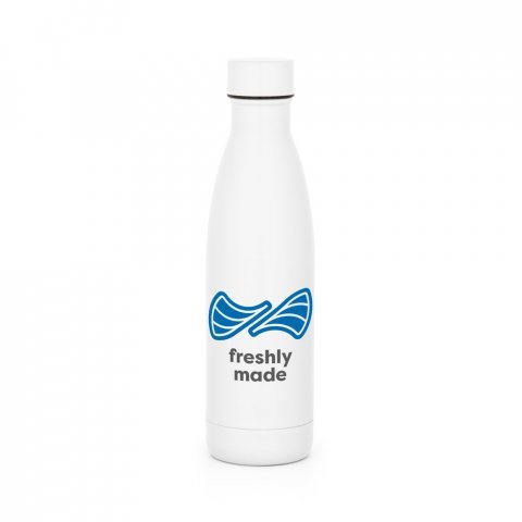 BUFFON. Borraccia termica in acciaio inossidabile 500 mL - Bianco